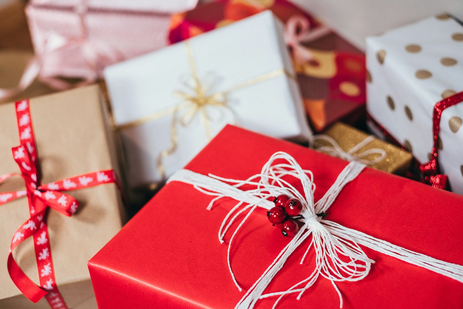 Coffee gift boxes wrapped for giving