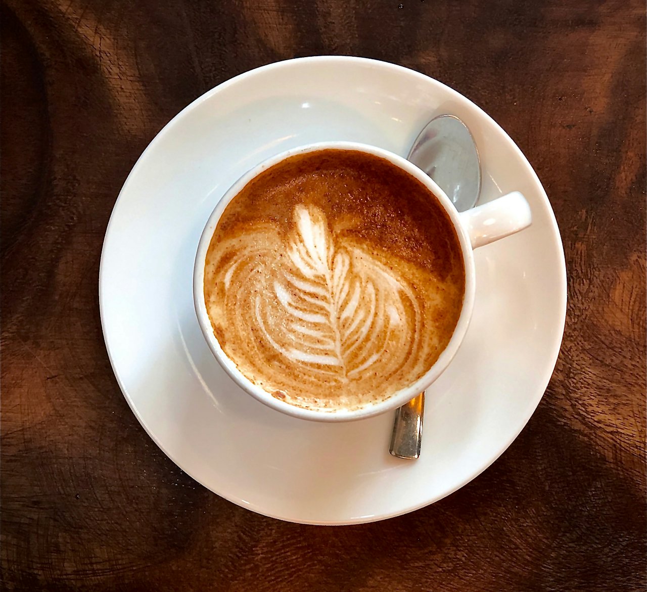 Latte art in a JumpinGoat cup